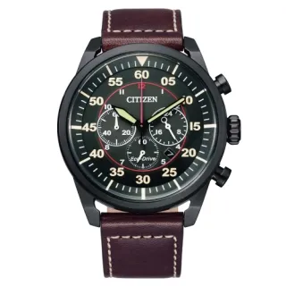 CITIZEN CA4215-21H《吳慷仁x藍正龍代言 光動能飛行錶》45mm/三眼計時/黑x黑色皮革錶帶【第一鐘錶】 歷史價格詳細信息