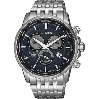 CITIZEN / 光動能 萬年曆 兩地時間 壓紋小牛皮手錶 黑x香檳金框x深褐 / BL5562-18E / 廠商直送 歷史價格詳細信息