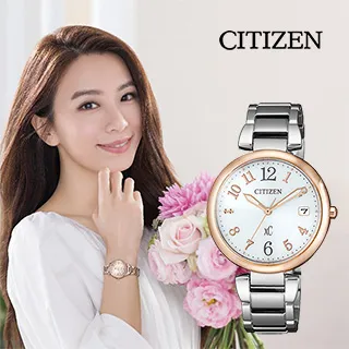 【CITIZEN】星辰 xC 亞洲限定 EO1192-59A 羅馬字 鋼錶帶 光動能女錶 33mm 玫瑰金/白 歷史價格詳細信息