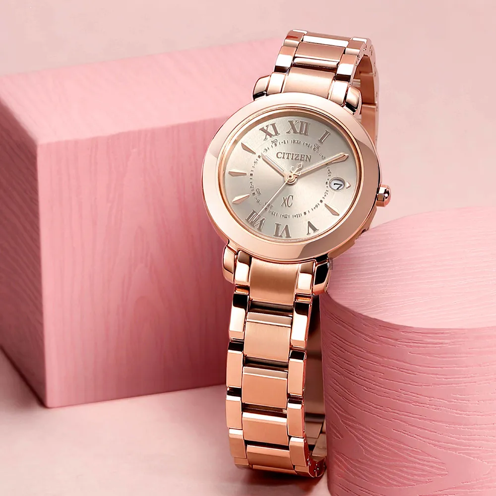 CITIZEN 星辰 xC 廣告款永恆韶光限量光動能電波鈦金屬女錶-36mm(CB1105-02W) 歷史價格詳細信息