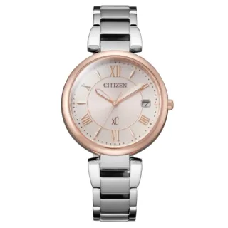 CITIZEN EO1195-51W《XC 田馥甄 廣告款》33mm/光動能/日期百搭女款/混色金【第一鐘錶】 歷史價格詳細信息