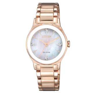 CITIZEN 星辰 LADYS優雅白蝶貝鑽石人魚炫彩腕錶-藍 EM0720-85N 歷史價格詳細信息