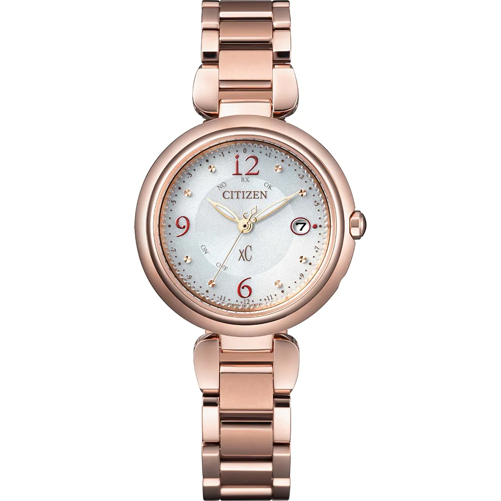 CITIZEN 星辰 XC 鈦金屬光動能電波萬年曆女錶 ES9468-51W 歷史價格詳細信息