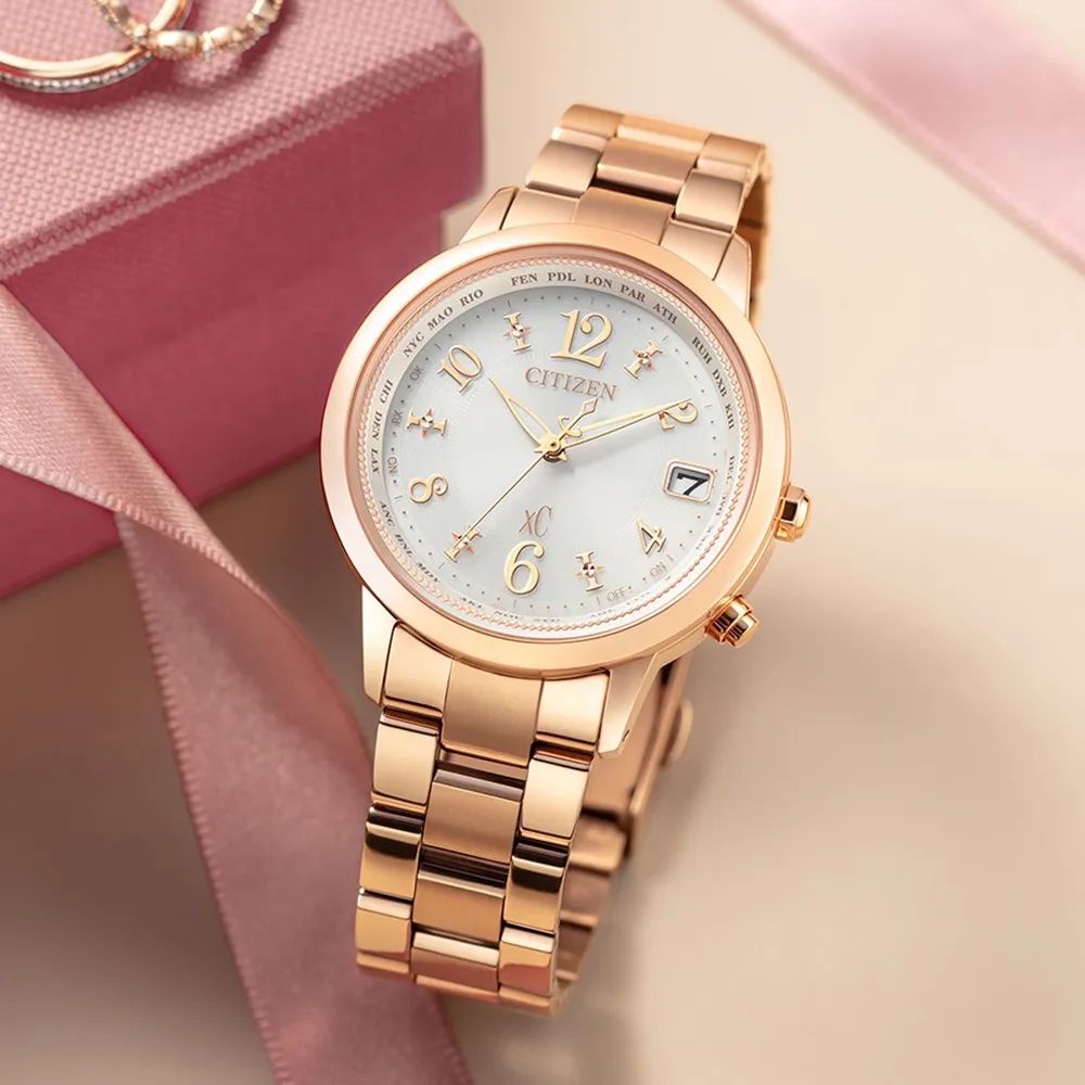 CITIZEN 星辰 xC 限定款光動能萬年曆電波對時鈦金屬套錶/25X26mm/ES9502-12A 歷史價格詳細信息