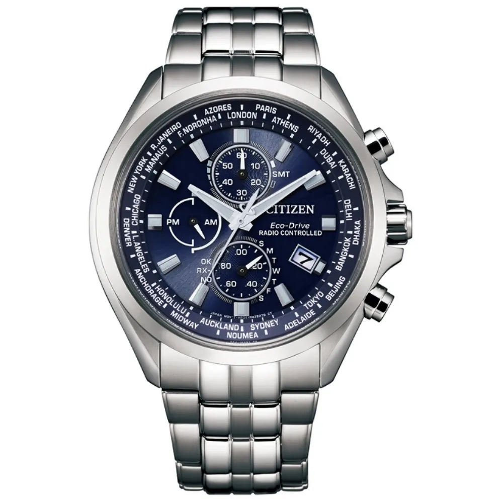 CITIZEN星辰 GENTS系列 光動能電波三眼腕錶 44mm/AT9124-88E 歷史價格詳細信息