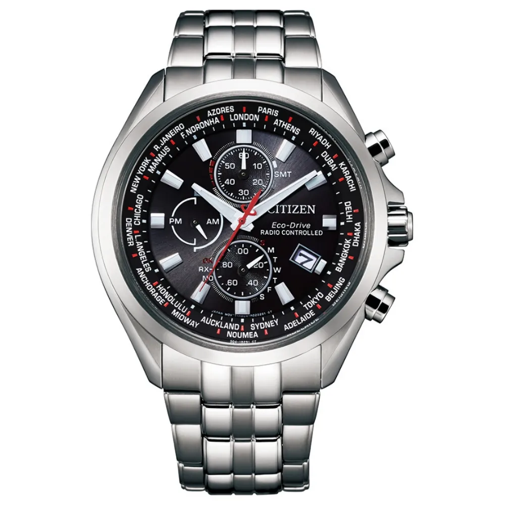 CITIZEN星辰 GENTS系列 光動能電波三眼腕錶 44mm/AT9124-88E 歷史價格詳細信息