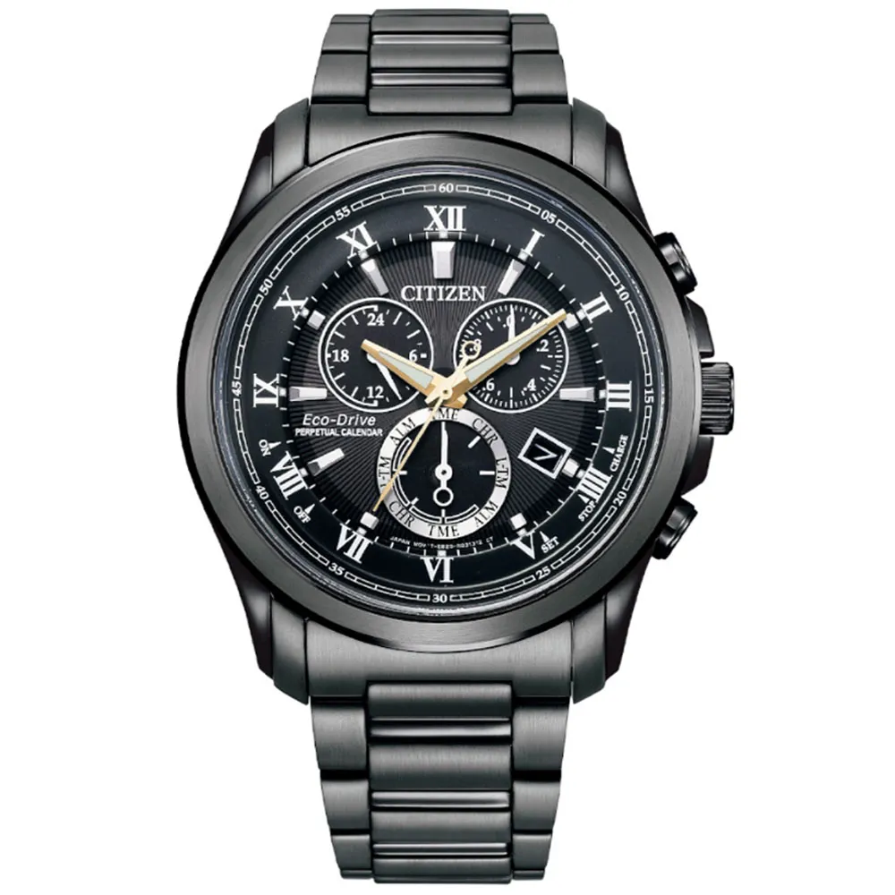 CITIZEN 星辰 GENTS光動能三眼計時錶/綠/42mm/AT2149-85X 歷史價格詳細信息