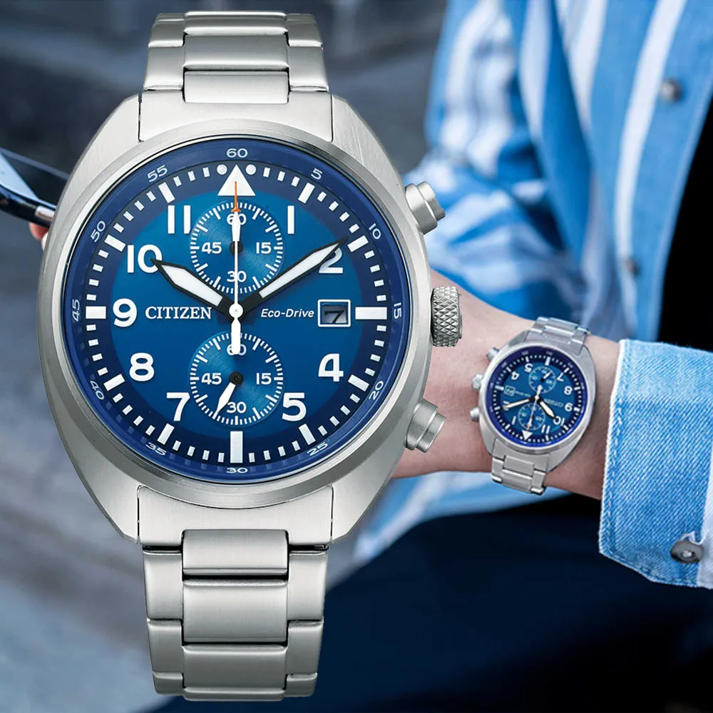 CITIZEN CA7040-85E《光動能運動飛行錶》41mm/三眼計時/100M防水/黑面【第一鐘錶】 歷史價格詳細信息