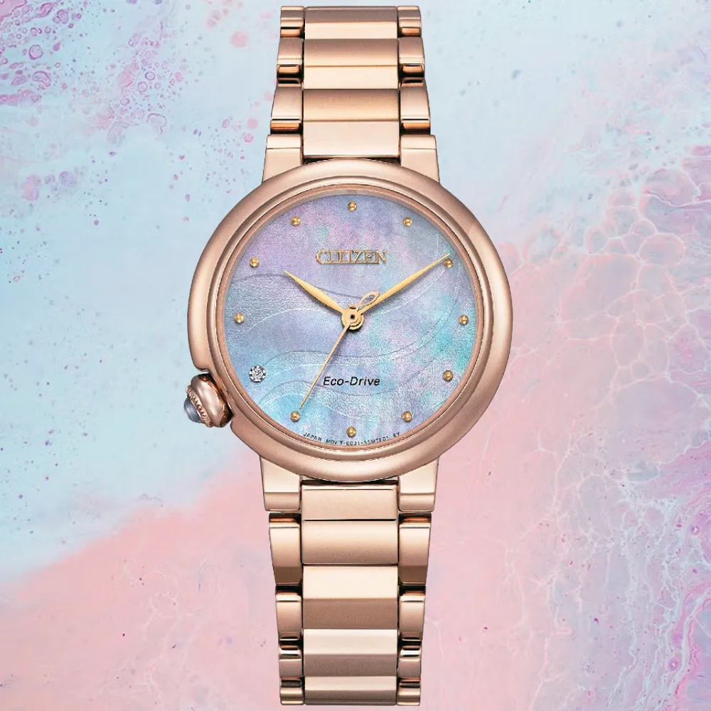CITIZEN 星辰 L系列 流沙金米蘭帶光動能女錶/32.5mm(EM0818-82X) 歷史價格詳細信息