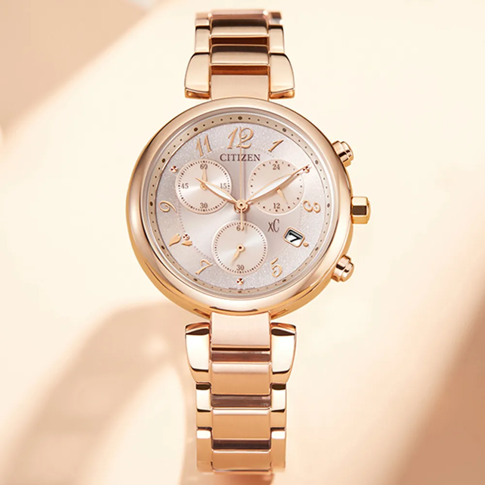 CITIZEN FB1452-66X《XC 田馥甄 代言》35mm/光動能計時女款/藍寶石水晶鏡面/玫瑰金【第一鐘錶】 歷史價格詳細信息