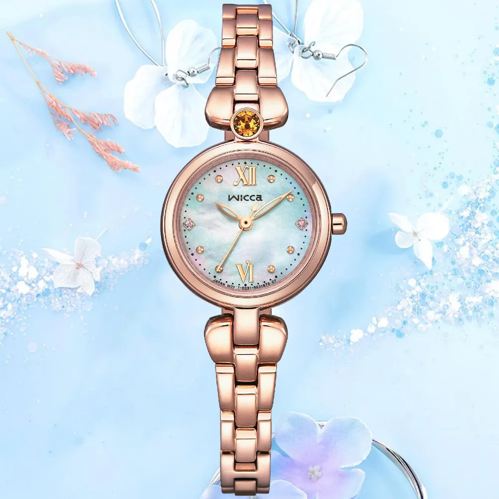 CITIZEN 星辰 WICCA 星飾系列太陽能晶鑽腕錶/30.2mm/KP5-611-91 歷史價格詳細信息
