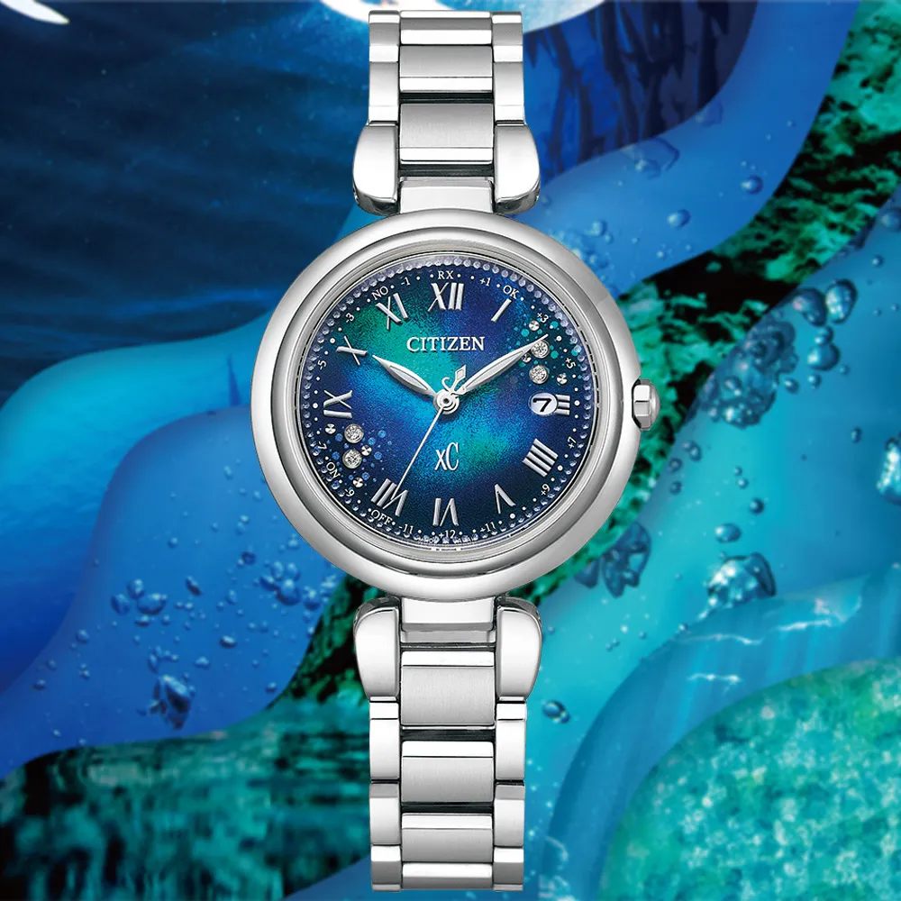 CITIZEN xC系列 千彩之海  光動能 鈦金屬 電波女錶-ES9460-61L 歷史價格詳細信息