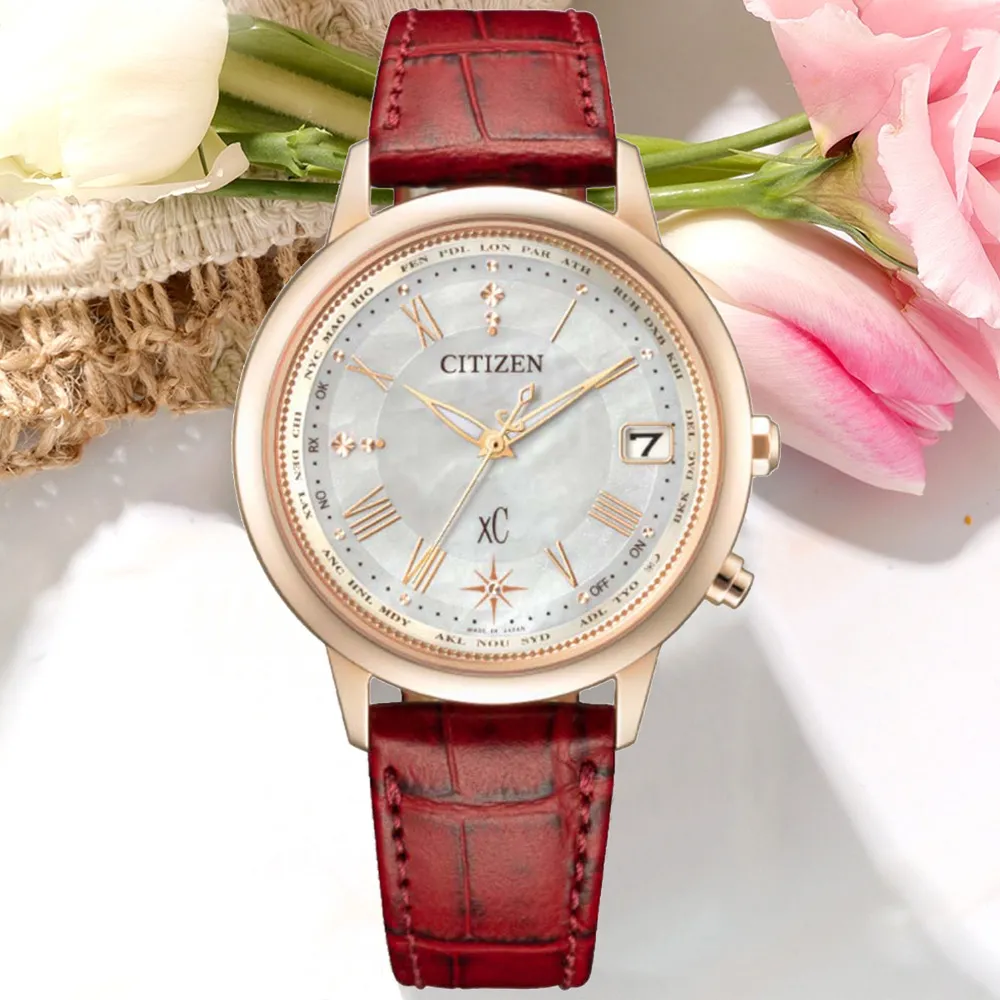 CITIZEN 星辰 XC 限量鈦金屬光動能電波女錶 ES9461-51W 歷史價格詳細信息