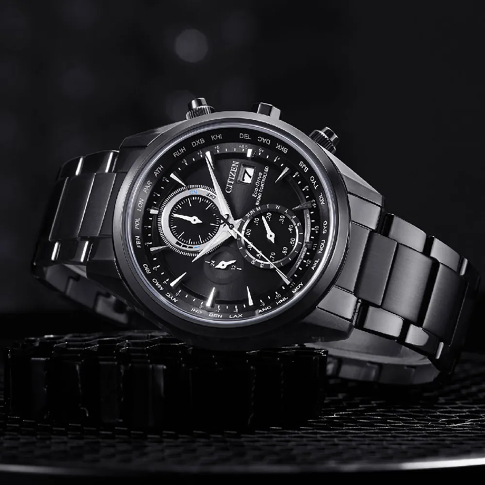 【CITIZEN 星辰】GENTS系列 電波對時 萬年曆 光動能 計時腕錶 雙12 優惠(AT8263-10H) 歷史價格詳細信息