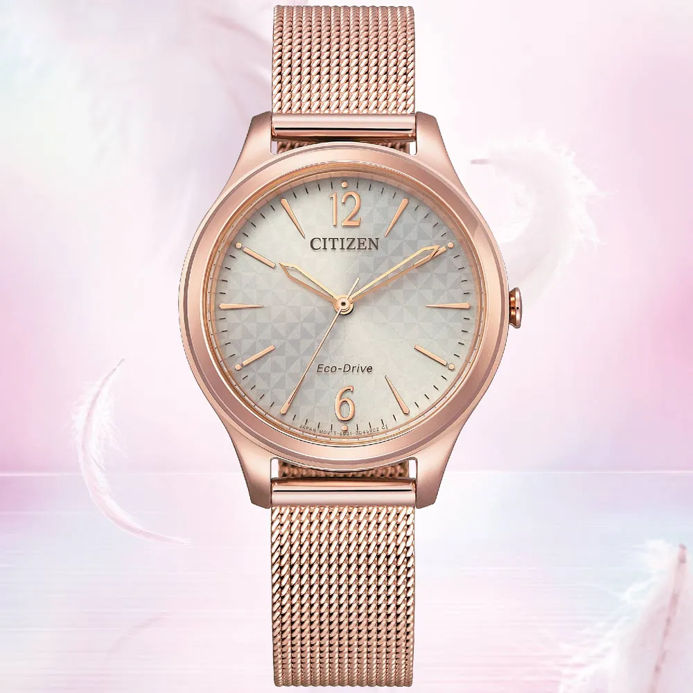 CITIZEN 星辰 LADYS 光動能 簡約優雅淑女腕錶-玫瑰金 28mm (EM0639-81A) 歷史價格詳細信息