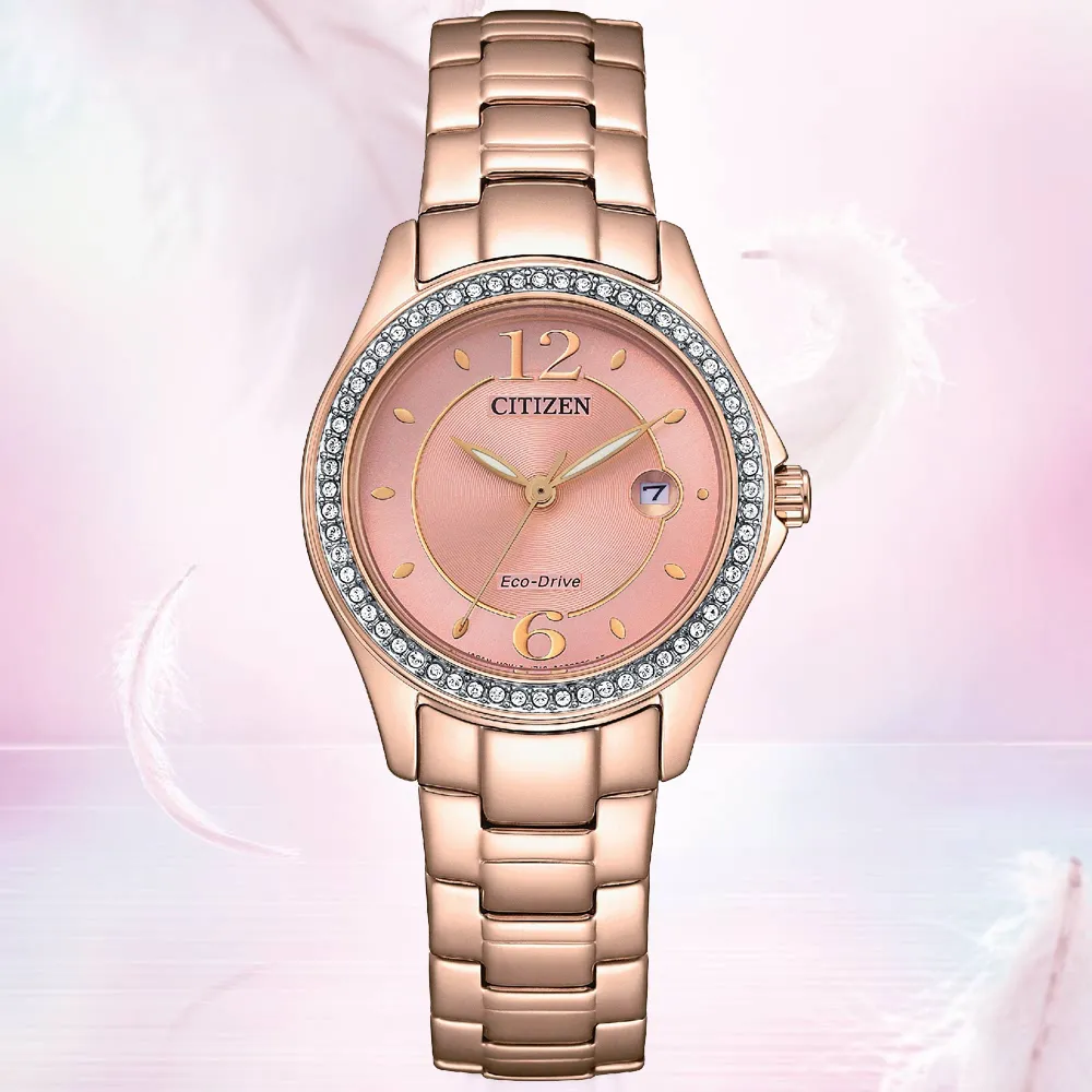 CITIZEN 星辰 LADYS 光動能 水晶鑽 白蝶貝藍寶石玻璃淑女腕錶-皮錶帶34mm(EM0419-11D) 歷史價格詳細信息