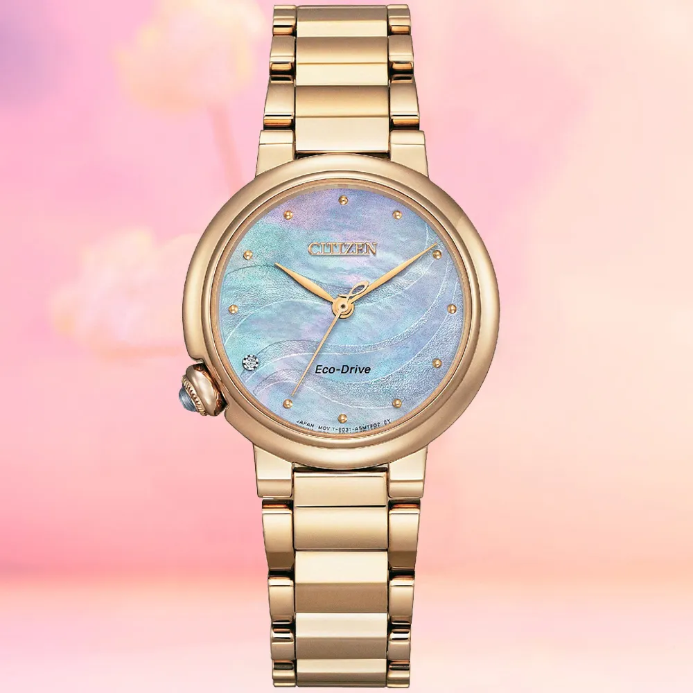 CITIZEN 星辰 L系列 流沙金米蘭帶光動能女錶/32.5mm(EM0818-82X) 歷史價格詳細信息