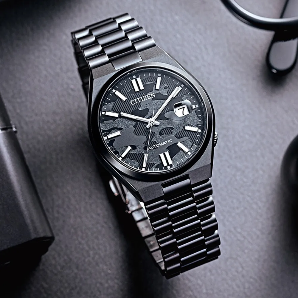 CITIZEN星辰 Mechanical系列 迷彩酷黑機械腕錶 40mm/NJ0155-87E 歷史價格詳細信息