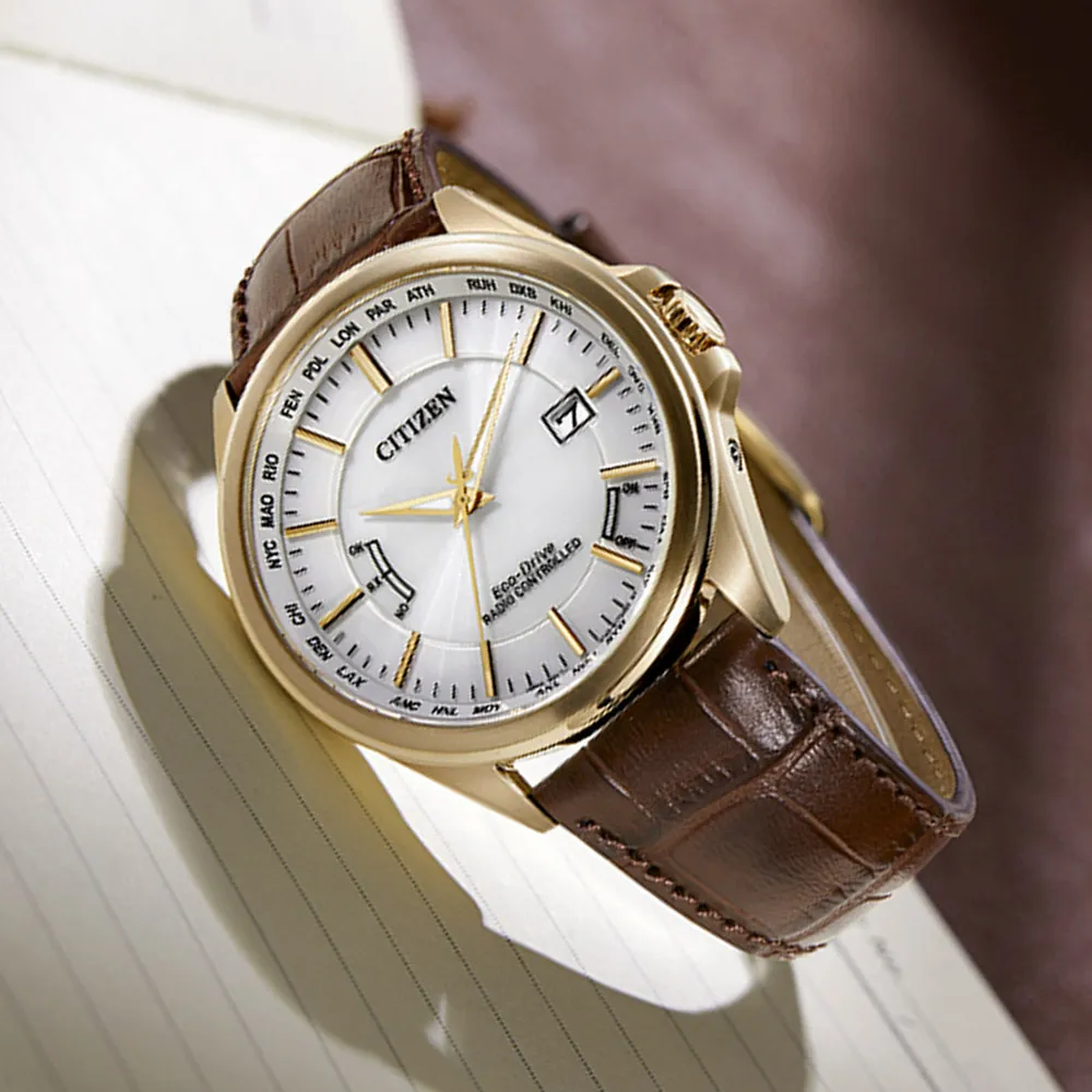 CITIZEN星辰 GENTS系列 光動能電波時尚腕錶 43mm/CB0253-19A 歷史價格詳細信息