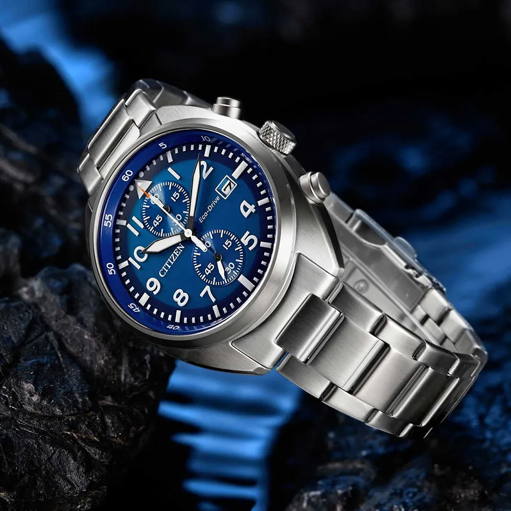 CITIZEN CA7040-85E《光動能運動飛行錶》41mm/三眼計時/100M防水/黑面【第一鐘錶】 歷史價格詳細信息