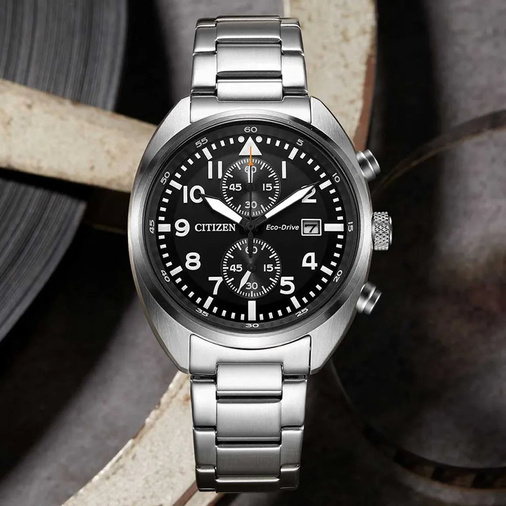 CITIZEN CA7040-85E《光動能運動飛行錶》41mm/三眼計時/100M防水/黑面【第一鐘錶】 歷史價格詳細信息