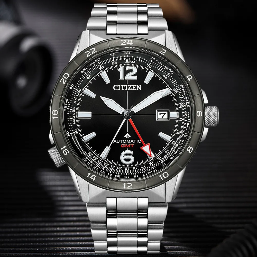 CITIZEN 星辰 PROMASTER 限量飛行錶 GMT 兩地時間抗磁機械錶(NB6045-51H) 歷史價格詳細信息