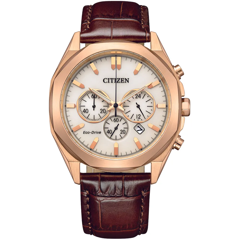 CITIZEN 星辰 光動能八角形三眼計時錶/藍X銀/41mm/CA4590-81L 歷史價格詳細信息