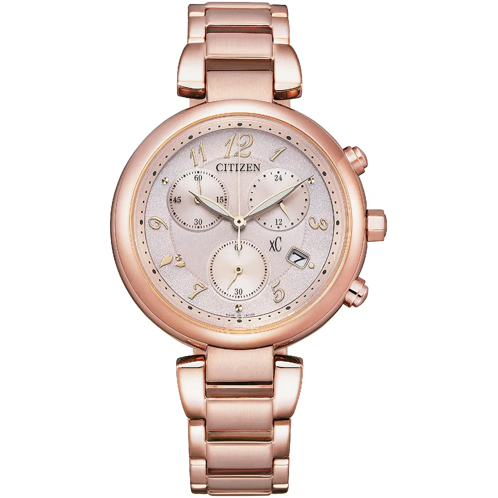 CITIZEN FB1452-66X《XC 田馥甄 代言》35mm/光動能計時女款/藍寶石水晶鏡面/玫瑰金【第一鐘錶】 歷史價格詳細信息