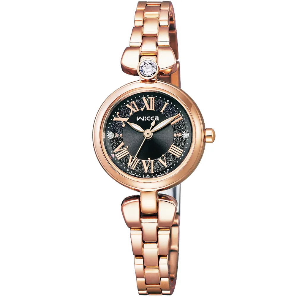 CITIZEN 星辰 WICCA 星飾系列太陽能晶鑽腕錶/30.2mm/KP5-611-91 歷史價格詳細信息