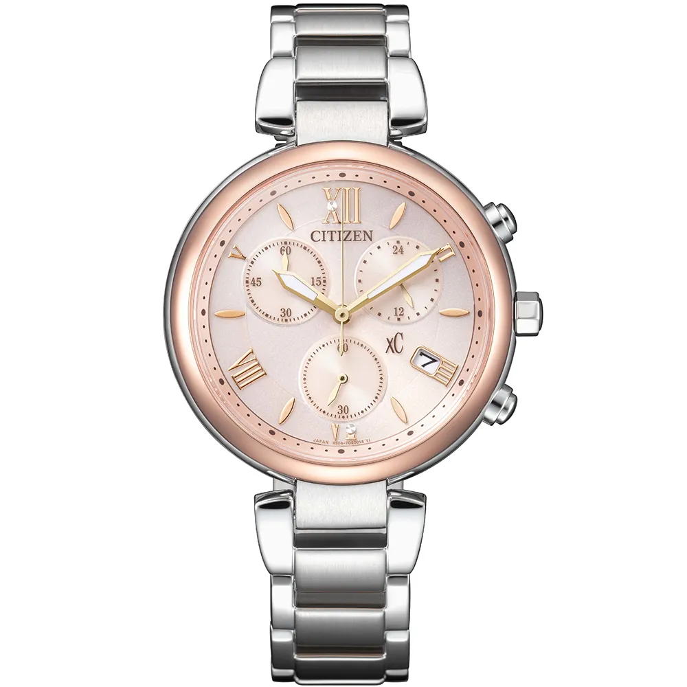 CITIZEN FB1455-50W《XC 田馥甄 代言》35mm/光動能計時女款/藍寶石水晶鏡面/雙色金【第一鐘錶】 歷史價格詳細信息