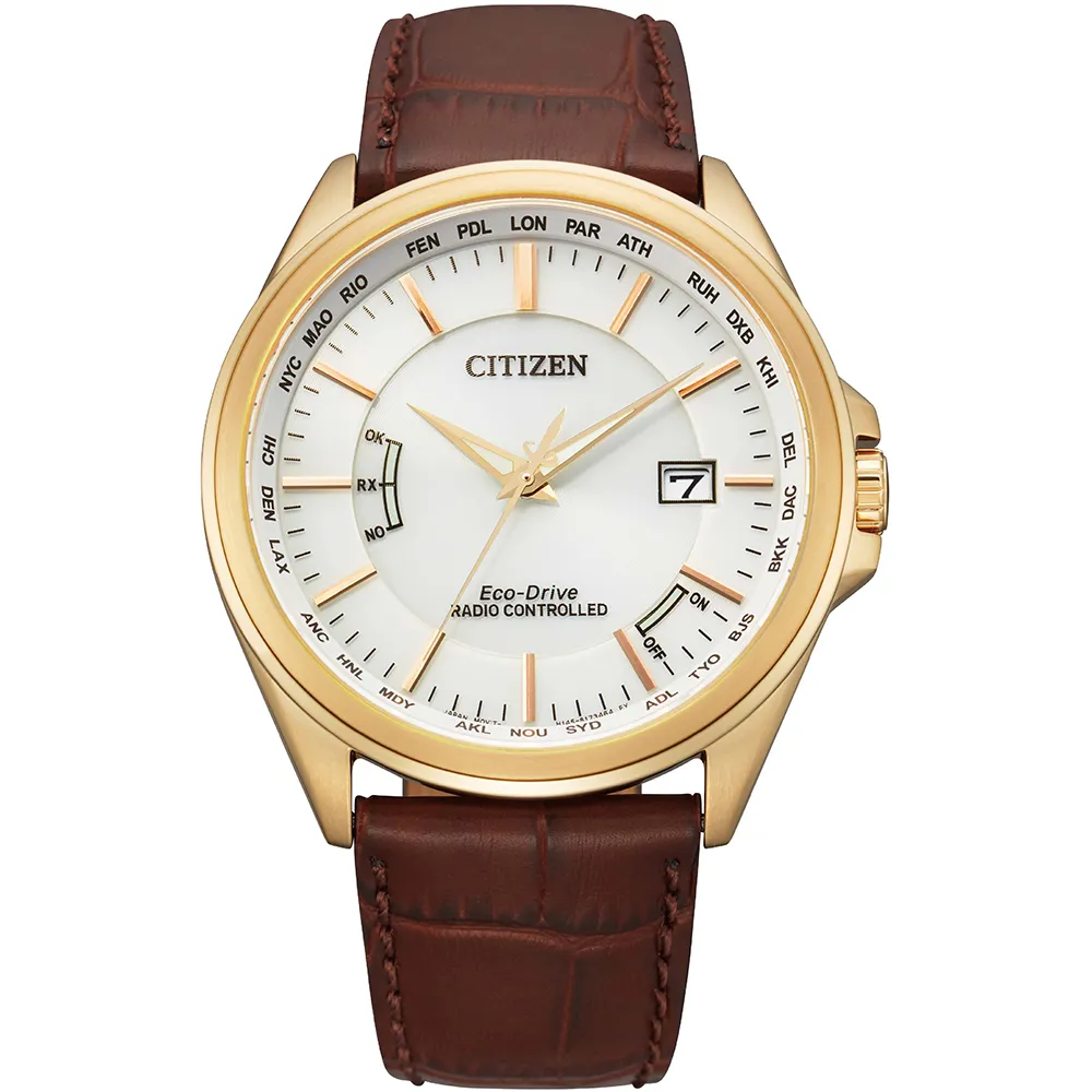 CITIZEN 星辰 限量款光動能萬年曆抗磁電波錶/咖啡/42.7mm/CB0158-10H 歷史價格詳細信息
