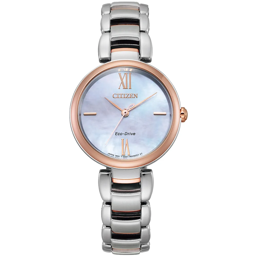 CITIZEN 星辰 L系列光動能白蝶貝典雅真鑽腕錶/金/30mm/EM0919-85Y 歷史價格詳細信息