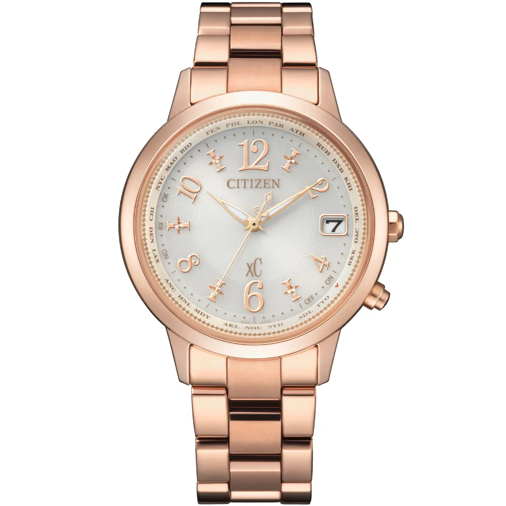 CITIZEN 星辰 xC 限定款光動能萬年曆電波對時鈦金屬套錶/25X26mm/ES9502-12A 歷史價格詳細信息