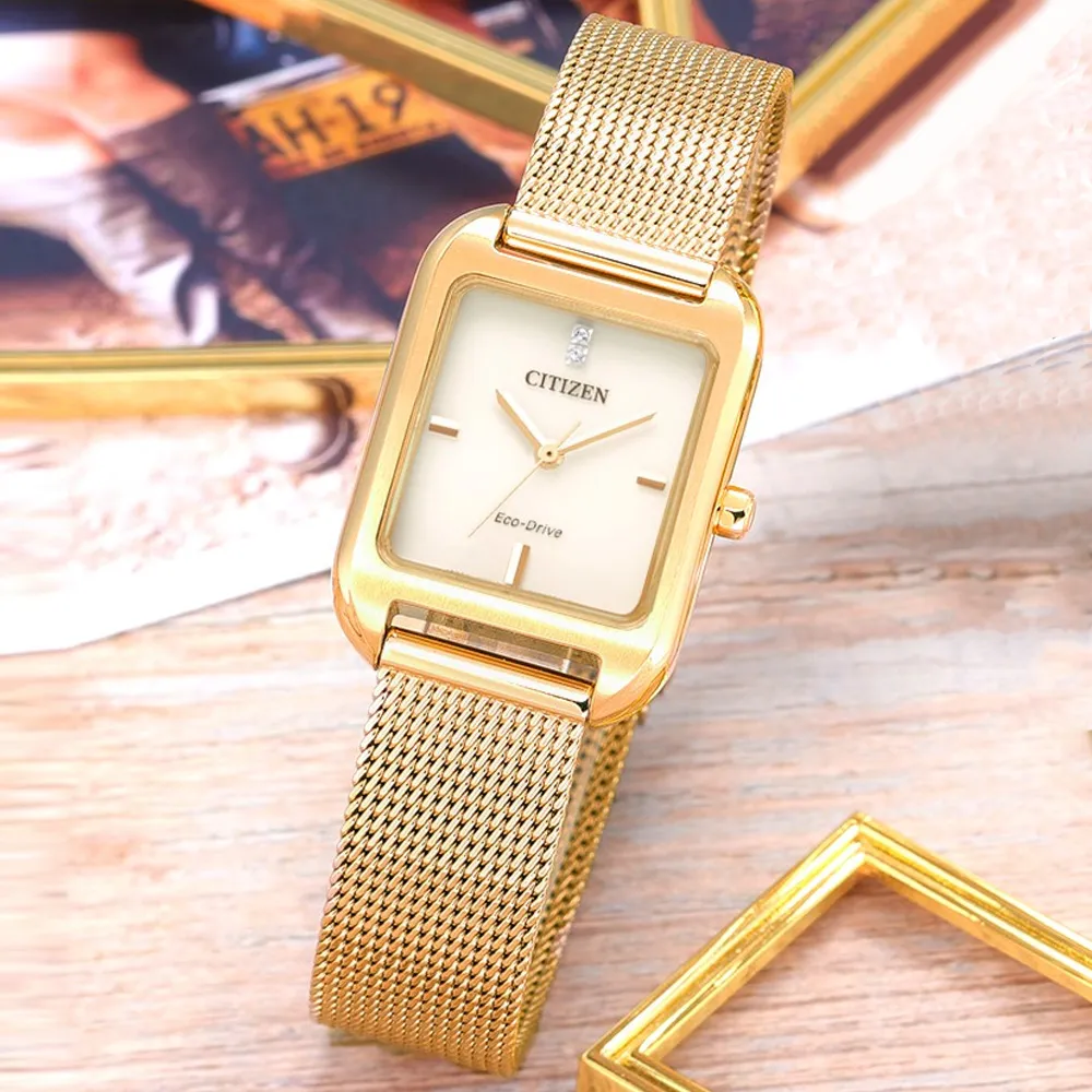 CITIZEN 星辰 LADYS光動能典雅米蘭帶腕錶/金/31mm/EW2447-89A 歷史價格詳細信息
