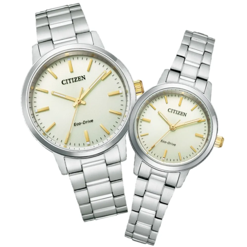 CITIZEN星辰 PAIR系列 光動能簡約對錶-黑 (AW1231-66E+FE1081-67E) 歷史價格詳細信息