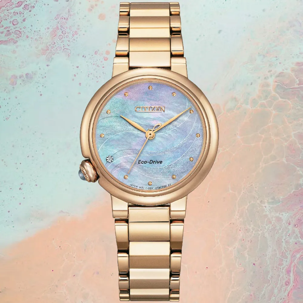 CITIZEN 星辰 L系列 流沙金米蘭帶光動能女錶/32.5mm(EM0818-82X) 歷史價格詳細信息