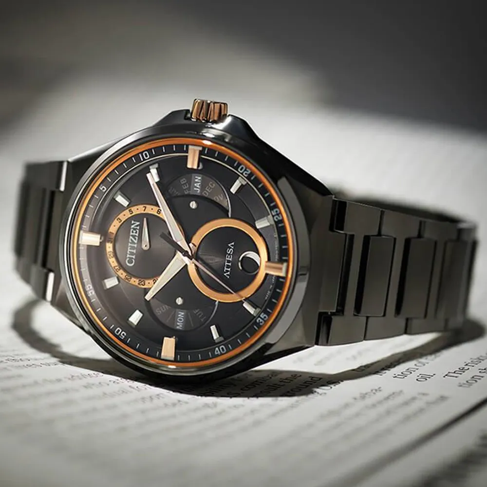 【CITIZEN 星辰】GENTS系列 光動能 月相盈虧顯示 時尚腕錶 雙12 優惠(AP1055-87L) 歷史價格詳細信息