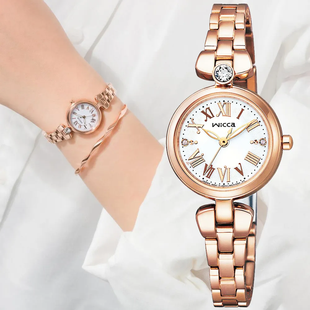 【CITIZE星辰】 WICCA 星飾系列 幸運女神 不鏽鋼白蝶貝女錶 23.5mm (KP5-662-13) 歷史價格詳細信息