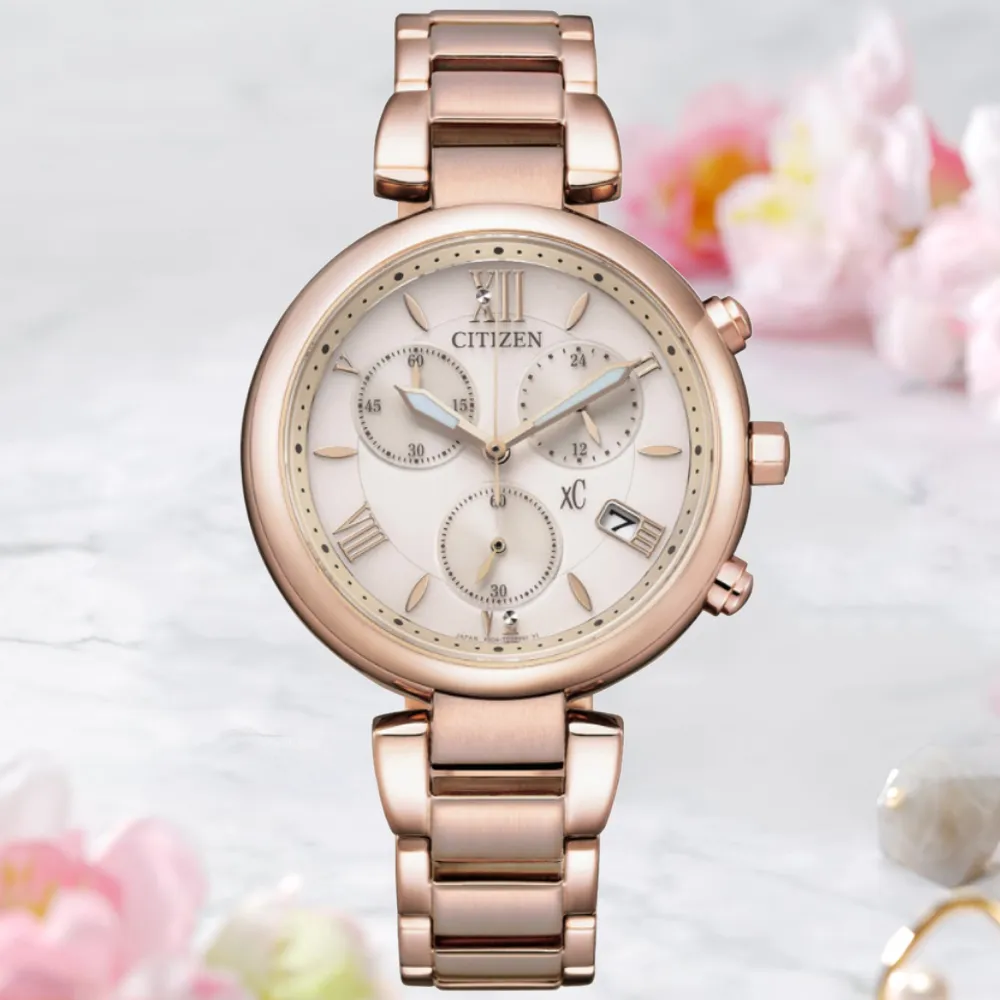 CITIZEN FB1452-58W《XC 田馥甄 代言》35mm/光動能計時女款/藍寶石水晶鏡面/櫻花粉金【第一鐘錶】 歷史價格詳細信息