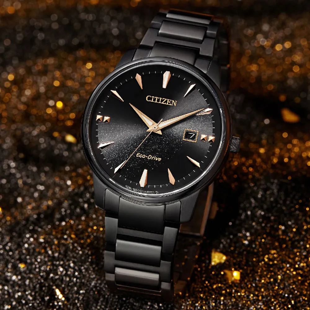 【CITIZEN】星辰 銀河限定 BM7595-89E 藍寶石鏡面 日期 鋼錶帶 光動能男錶 玫瑰金/黑 39.2mm 歷史價格詳細信息