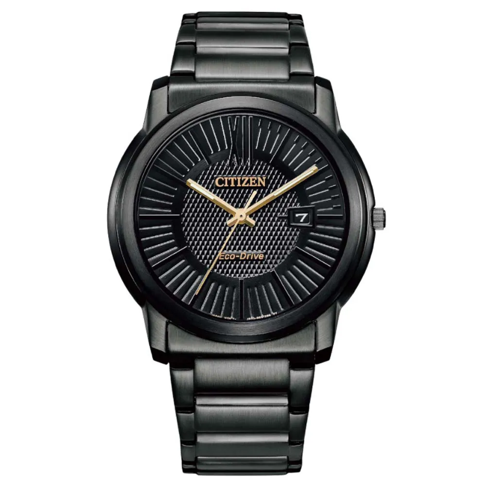 CITIZEN 星辰 PAIR 光動能時尚簡約潮男腕錶-黑面 鋼帶42mm AW1217-83E 歷史價格詳細信息