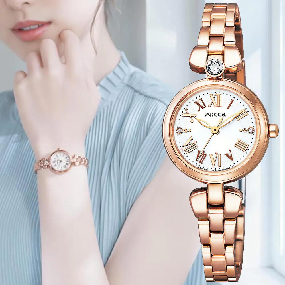 【CITIZE星辰】 WICCA 星飾系列 幸運女神 不鏽鋼白蝶貝女錶 23.5mm (KP5-662-13) 歷史價格詳細信息