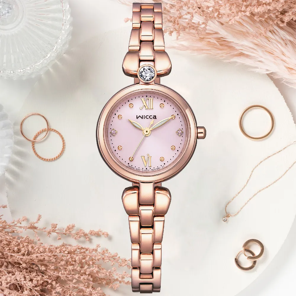 CITIZEN 星辰 WICCA 星飾系列太陽能晶鑽腕錶/30.2mm/KP5-611-91 歷史價格詳細信息