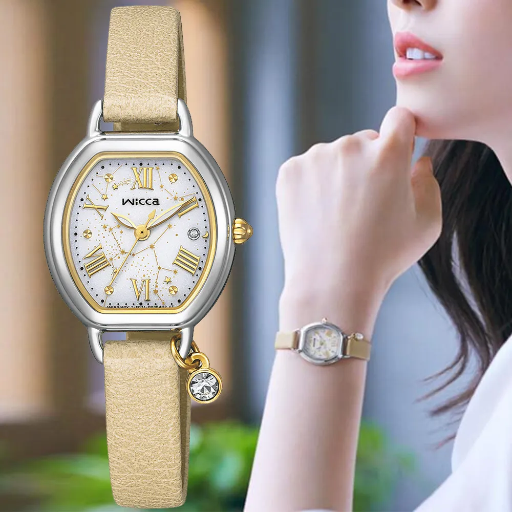 【CITIZEN】星辰 Wicca 酒桶造型 KP2-566-95 簡約三針 太陽能 鋼錶帶女錶 粉/玫瑰金 歷史價格詳細信息