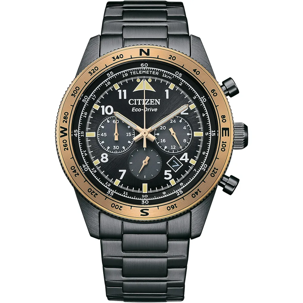 星辰CITIZEN 極速豪傑光動能計時腕錶(CA0615-59E)-黑/43mm 歷史價格詳細信息