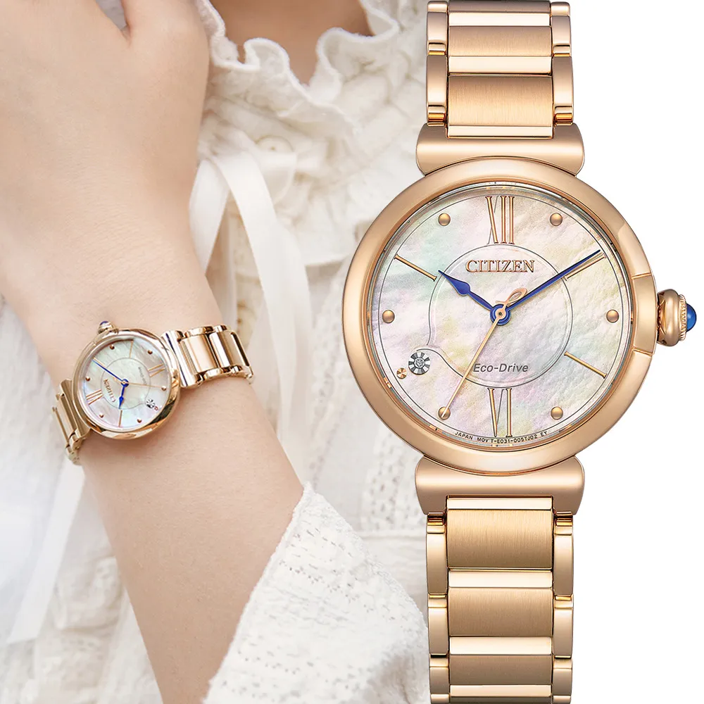 【CITIZEN 星辰】 L系列 May bells鈴蘭花女錶 EM1073-85Y 29.5mm 現代鐘錶 歷史價格詳細信息