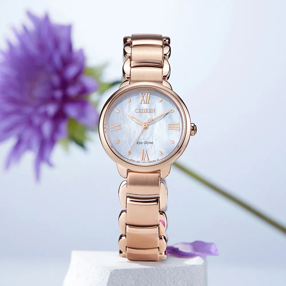 CITIZEN 星辰 光動能簡約優雅女錶-28mm銀EM0631-83D 歷史價格詳細信息