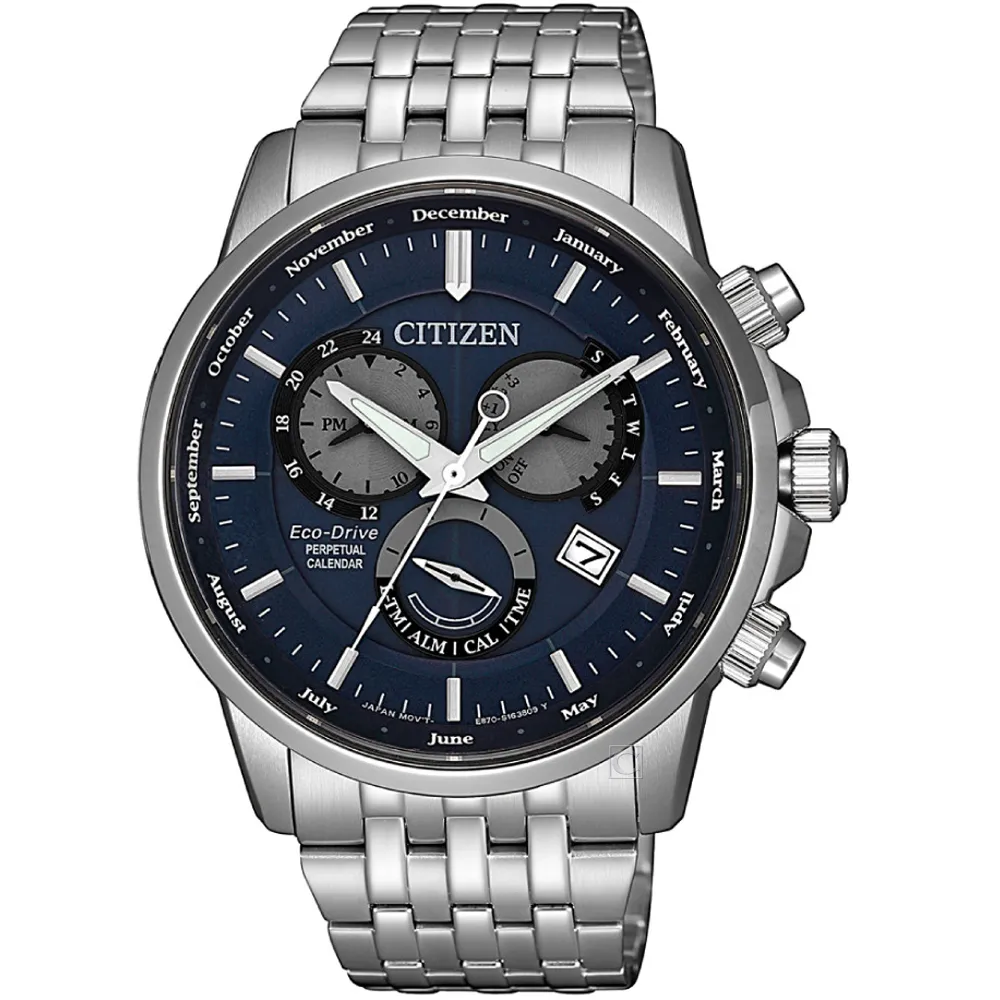 CITIZEN 卓越質感萬年曆光動能腕錶BL8150-86L 歷史價格詳細信息