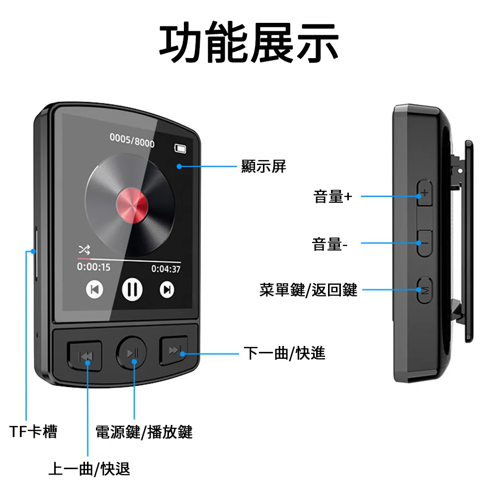 運動隨身聽MP3/MP4/MP5 全面屏音乐播放器 看動漫小說 英語聽力 歷史價格詳細信息