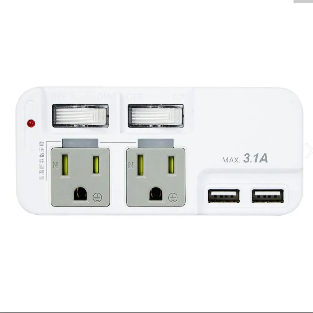 KINYO 3P2開2插2USB多插頭分接器/分接式插座 GIU-3222 高溫斷電•新安規-3入組 歷史價格詳細信息